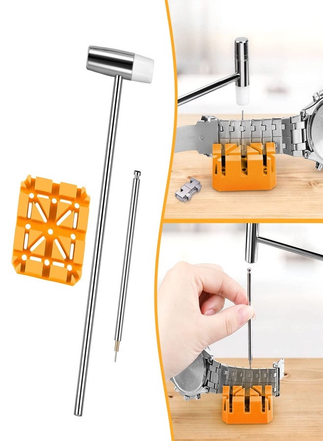 JOREST Watch Link Removal Tool, Watch Band Tool Kit, Repair Kit for Watch Bracelet Adjustment and Replacement and Resizing, With User Manual, Watch Link Remover, 20PCS Spring Bars, 13PCS Spare Needle - Image 5